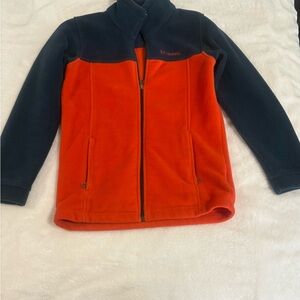 Columbia Kids' Vibrant Orange and Navy Jacket Size M